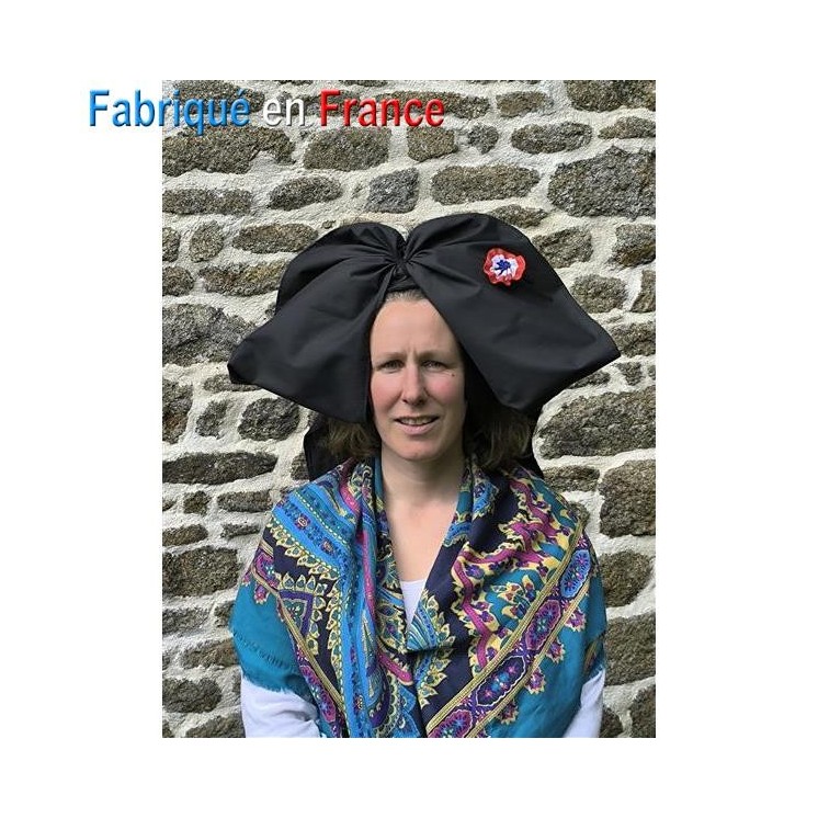 Coiffe Alsacienne luxe avec Cocarde tricolore