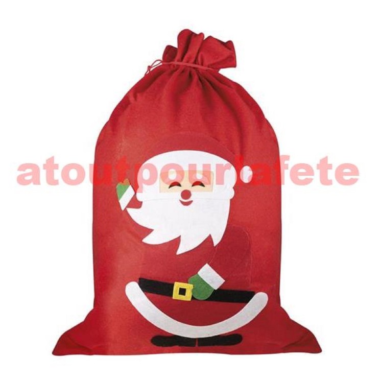 Sac de Père Noël - feutrine - 48 x 68 cm