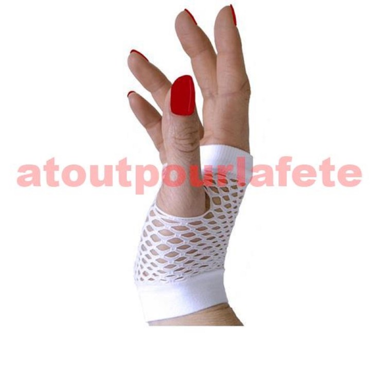 Gants Mitaine courts resille (la paire)