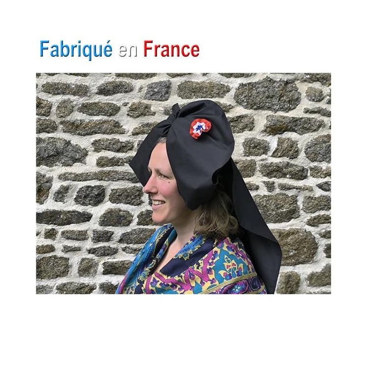Coiffe Alsacienne luxe avec Cocarde tricolore