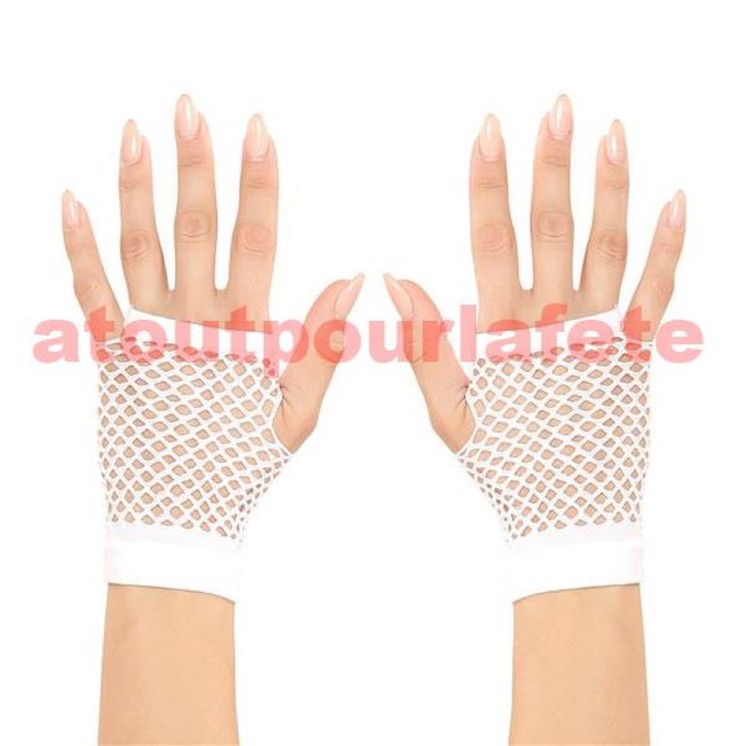 Gants Mitaine courts resille (la paire)