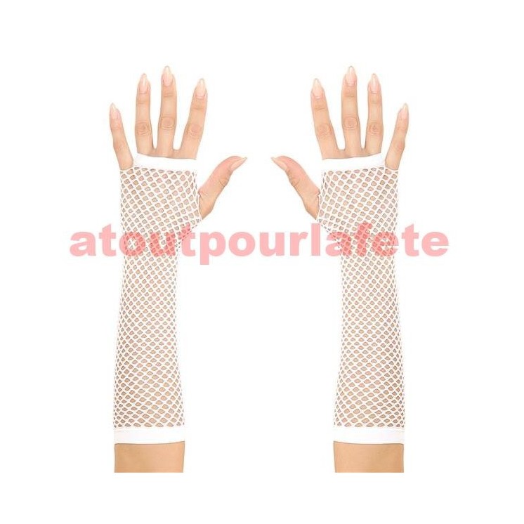 Gants Mitaine longs resille (la paire)