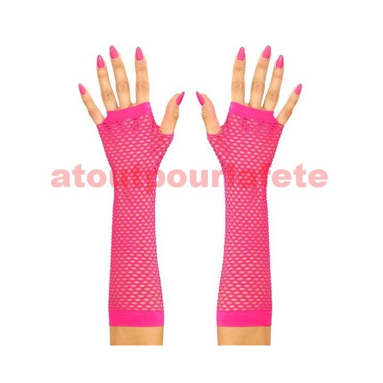 Gants Mitaine longs resille (la paire)