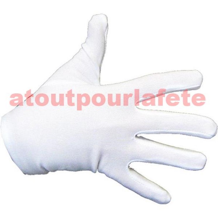 Gants court blanc enfant (la paire)