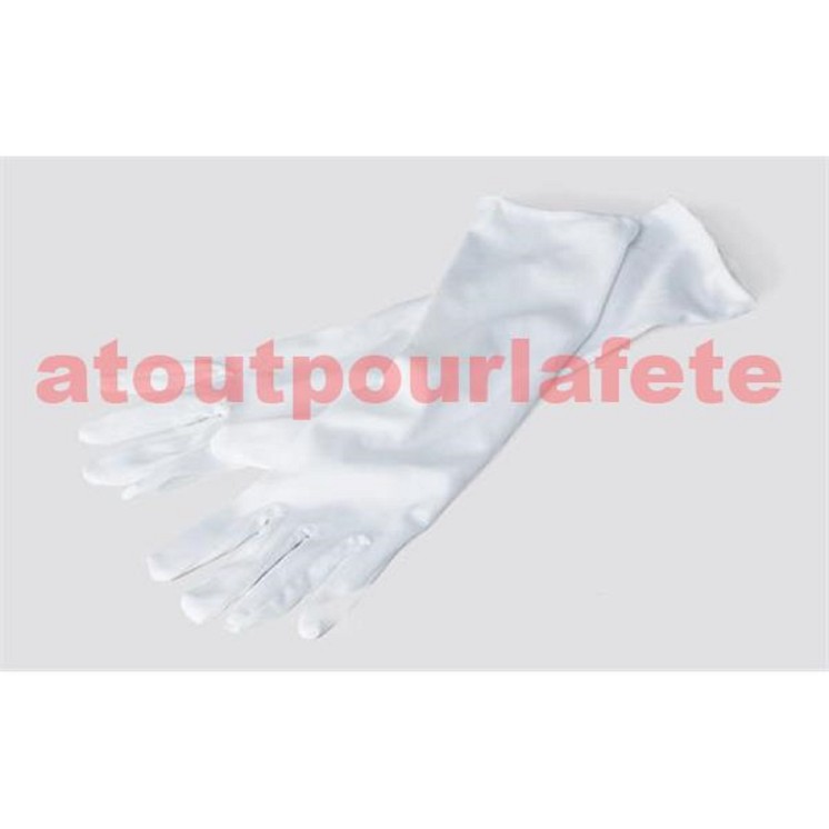 Gant long blanc 40cms